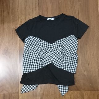 トッコ(tocco)の&nostalgia バックリボンビスチェ風Tシャツ(Tシャツ(半袖/袖なし))