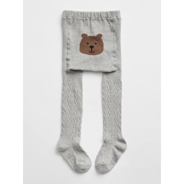 babyGAP(ベビーギャップ)のくまタイツ GAP くまさんタイツ 80 キッズ/ベビー/マタニティのこども用ファッション小物(靴下/タイツ)の商品写真