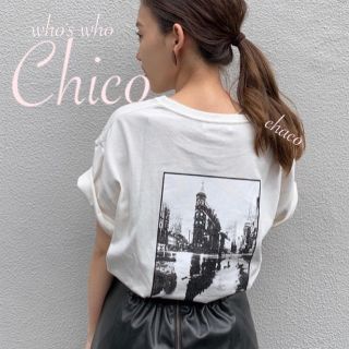 フーズフーチコ(who's who Chico)の新作♡¥4290【Chico】オーバサイズフォトTシャツ　W(Tシャツ(半袖/袖なし))