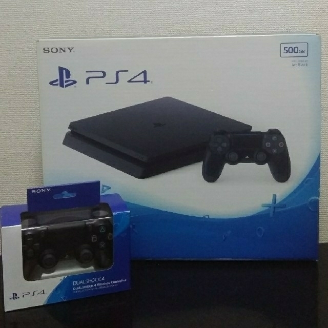 PS4本体 最新型 箱付き美品  (CUH-2200A  B01) 500GB