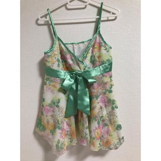 レッセパッセ(LAISSE PASSE)のレッセパッセ　花柄　キャミソール(キャミソール)
