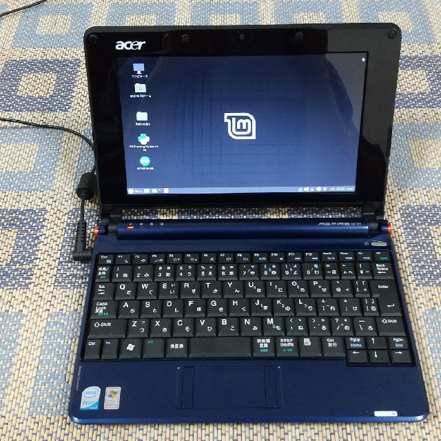 Acer(エイサー)のLinux ノートPC Aspire one ZG5 スマホ/家電/カメラのPC/タブレット(ノートPC)の商品写真