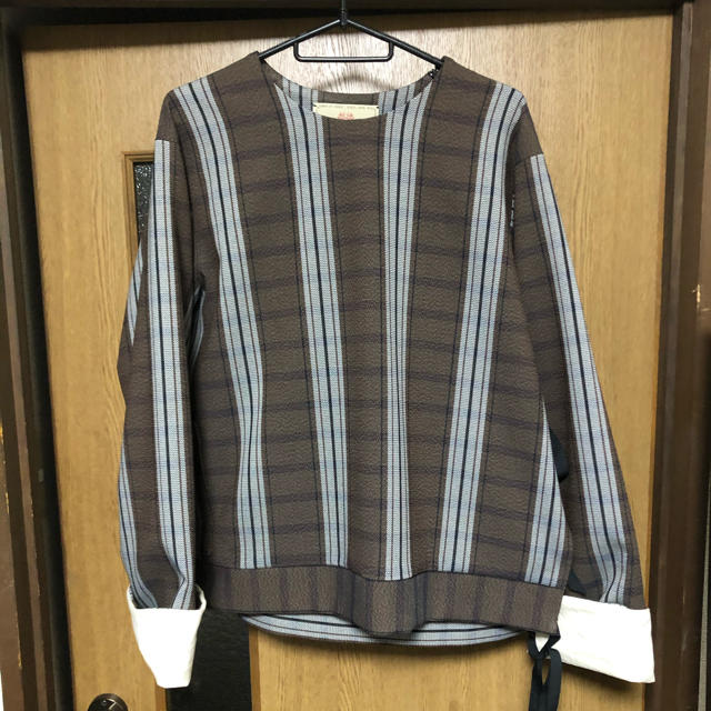 sunsea polyys tweed check pullover - ニット/セーター