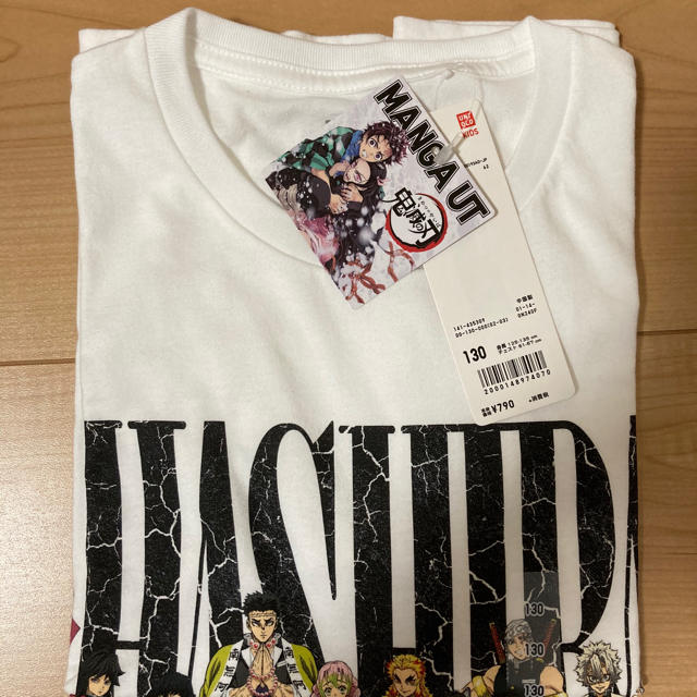 UNIQLO(ユニクロ)の鬼滅の刃　ユニクロ　UNIQLO コラボTシャツ 130cm 柱集合 キッズ/ベビー/マタニティのキッズ服男の子用(90cm~)(Tシャツ/カットソー)の商品写真