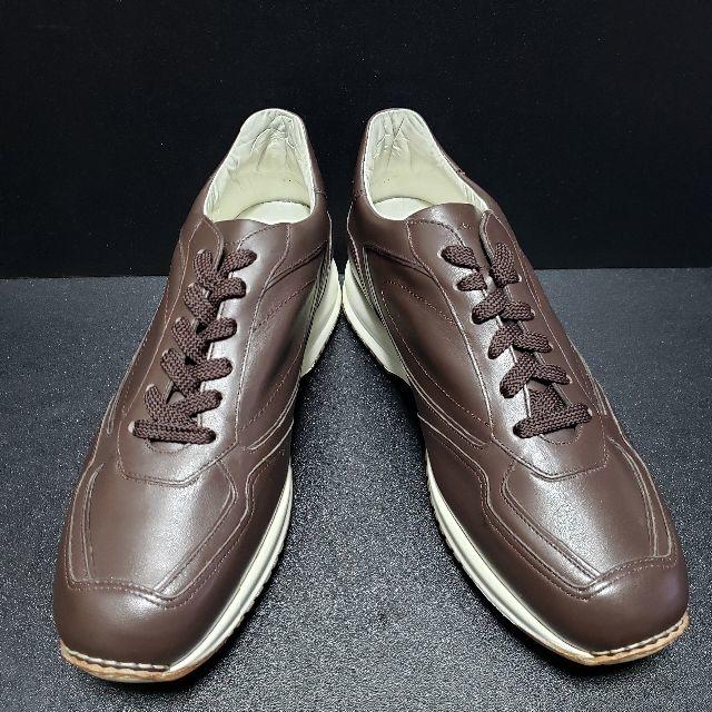 Santoni(サントーニ)のサントーニ（Santoni） イタリア製スニーカー 茶 UK8.5 メンズの靴/シューズ(スニーカー)の商品写真