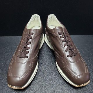 サントーニ(Santoni)のサントーニ（Santoni） イタリア製スニーカー 茶 UK8.5(スニーカー)