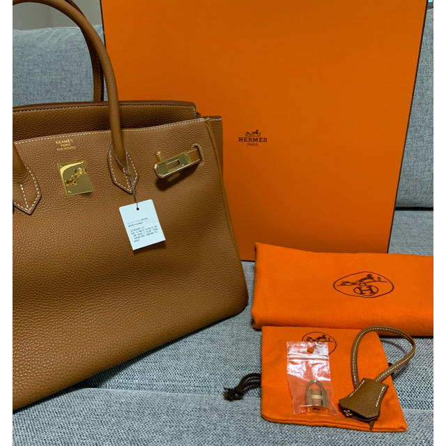 HERMES バーキン 35 ゴールドハンドバッグ