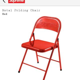 シュプリーム(Supreme)のsupreme Metal Folding Chair イス チェア red(スツール)