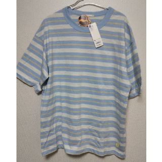 ジーユー(GU)の【新品】GU ボーダービッグTシャツ(5分袖)　Hang Ten2(Tシャツ/カットソー(半袖/袖なし))