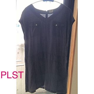 プラステ(PLST)のPLST 涼しげワンピース◆チュニック◆美品(ひざ丈ワンピース)