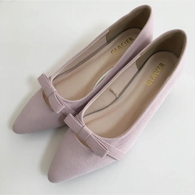 パンプス　ピンク　ローヒール レディースの靴/シューズ(ハイヒール/パンプス)の商品写真