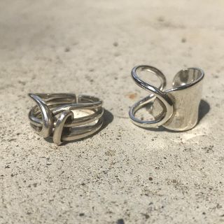 マルタンマルジェラ(Maison Martin Margiela)のWidth Surface Knot & Chain ring (リング(指輪))