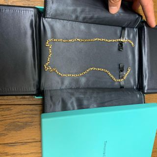 ティファニー(Tiffany & Co.)の最終値下げ　ティファニー　　k18 tナローチェーン  カルティエ　三代目(ネックレス)