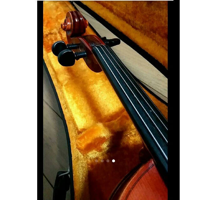 高級 バイオリン 鈴木 No.220 4/4 証明ラベル有、弓ケース付 定価6万 楽器の弦楽器(ヴァイオリン)の商品写真