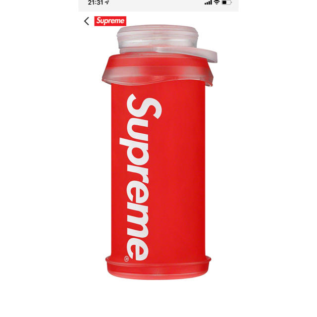 シュプリーム ボトル HydraPak Stash™ 1.0L Bottle 赤