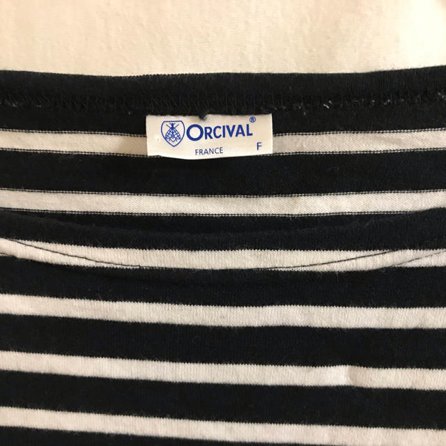 ORCIVAL(オーシバル)のオーシバル　黒×白　ボーダー　バスクTシャツ レディースのトップス(Tシャツ(半袖/袖なし))の商品写真