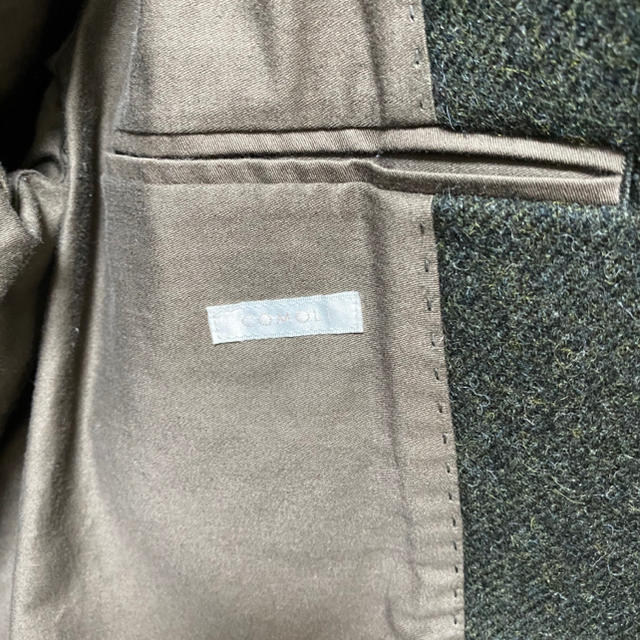comoli ウールショールカラーコート 2019aw 1 グリーン comoli ウールショールカラーコート 2019aw 1 グリーン