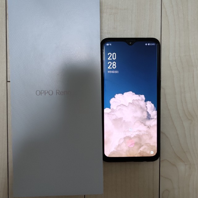 oppo reno a 6gb 128gb 黒　simfree 美品