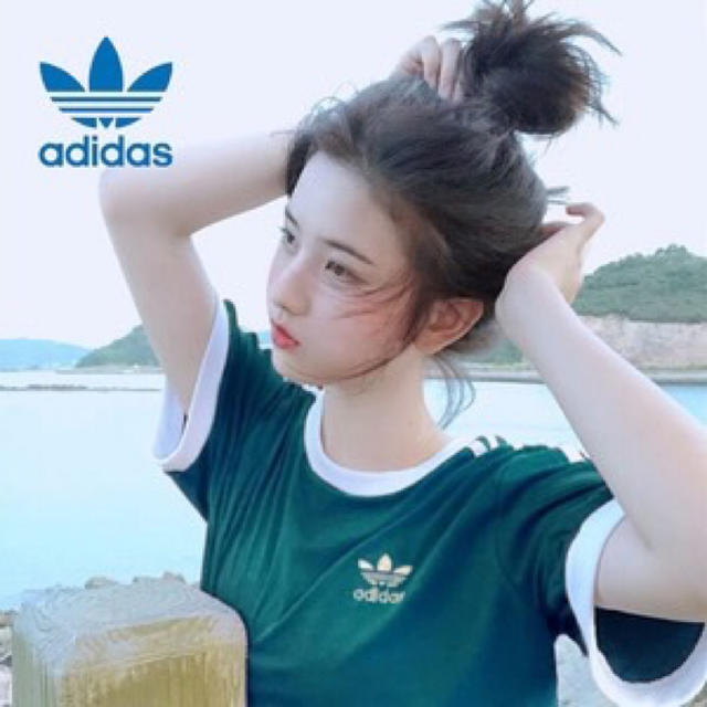 adidas(アディダス)のAdidas アディダスオリジナルス Tシャツ DV2590 Lサイズ レディースのトップス(Tシャツ(半袖/袖なし))の商品写真