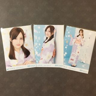 ノギザカフォーティーシックス(乃木坂46)の乃木坂46 星野みなみ 2018年 浴衣 ３種コンプ 生写真(アイドルグッズ)