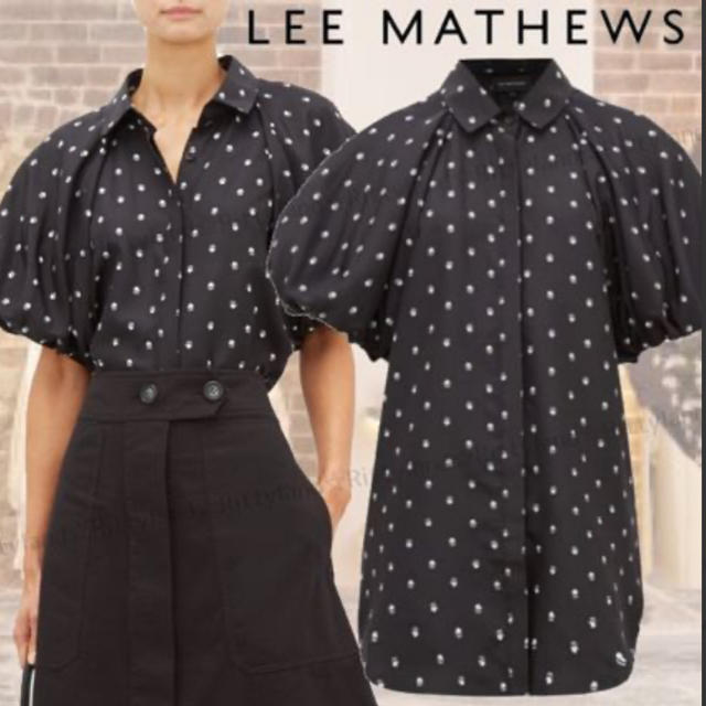 Drawer(ドゥロワー)の⭐︎lee mathews シルク　ブラウス⭐︎ レディースのトップス(シャツ/ブラウス(半袖/袖なし))の商品写真