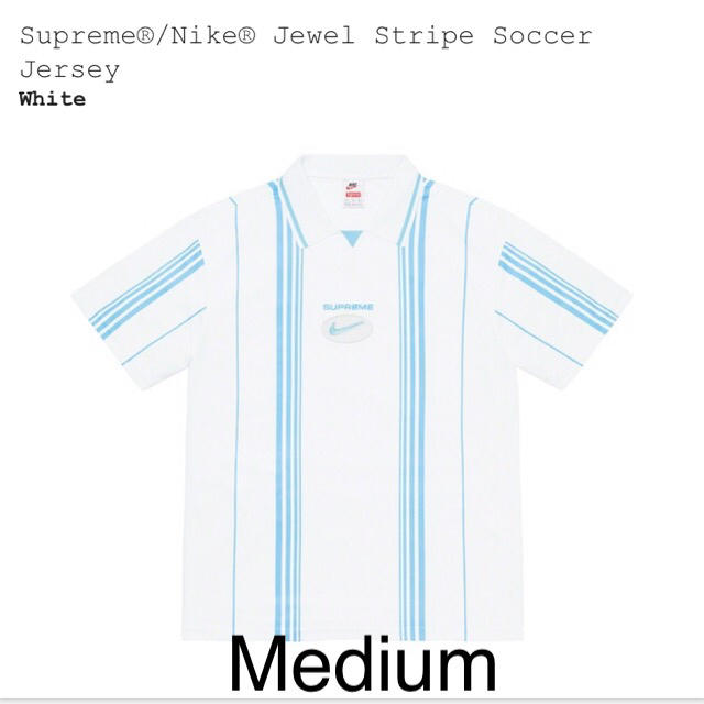 Supreme NIKE Jewel Stripe Soccer Jerseyポロシャツ