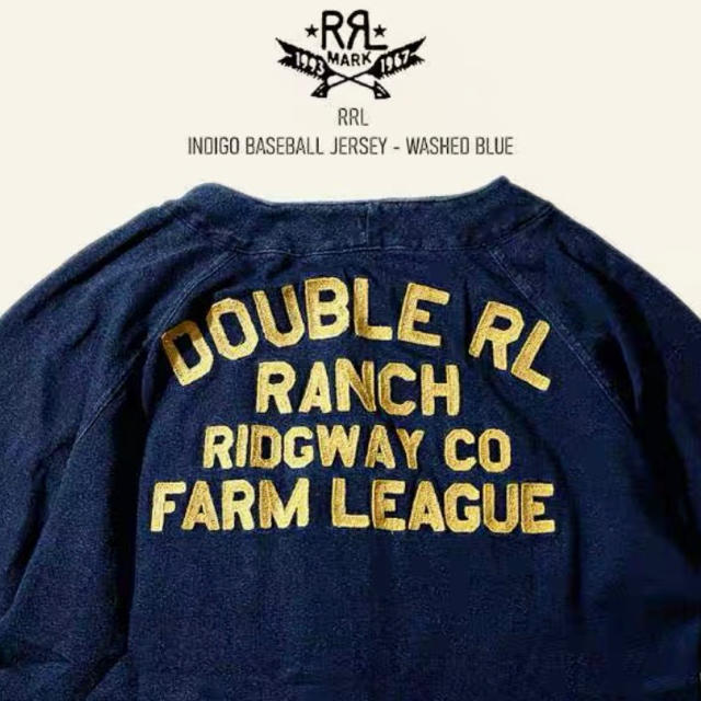 RRL ダブルアールエル RRL インディゴ コットン ベースボール