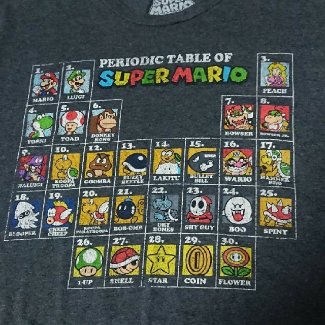 任天堂(ニンテンドウ)のスーパーマリオブラザーズ Tシャツ 古着 ゲームキャラクター Nintendo メンズのトップス(Tシャツ/カットソー(半袖/袖なし))の商品写真