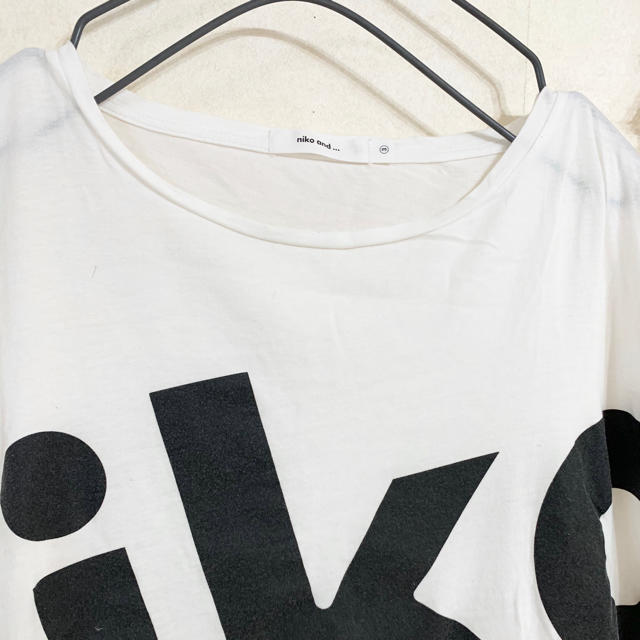 niko and...(ニコアンド)の☆ ニコアンド  ロゴプリント　ビッグTシャツ　☆ レディースのトップス(Tシャツ(長袖/七分))の商品写真