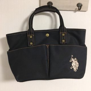 ポロラルフローレン(POLO RALPH LAUREN)のUSポロ♡黒 2wayポケットトートバッグ(トートバッグ)