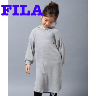 フィラ(FILA)のFILA/フィラ リブ生地ロゴワンピース 100(Z35)(ワンピース)