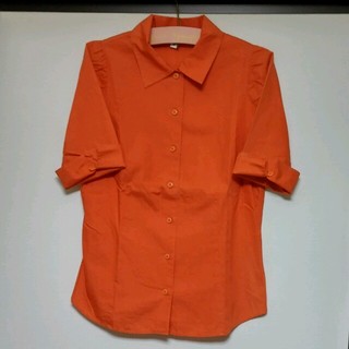 ミッシェルクラン(MICHEL KLEIN)のかまきち様専用MKオレンジシャツ(シャツ/ブラウス(半袖/袖なし))