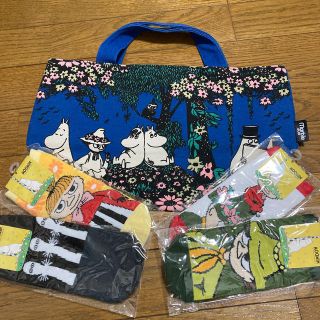 リトルミー(Little Me)の新品♪ ムーミン　トートバッグ　靴下4足セット　ランチバッグ　エコバッグ　(トートバッグ)