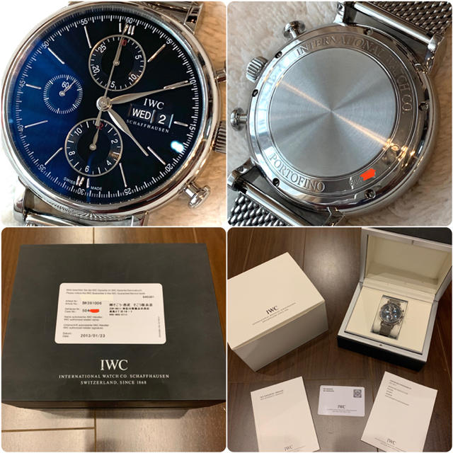 IWC ポートフィノ　クロノグラフ　ブラック