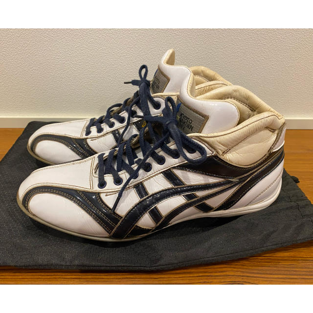 asics(アシックス)のアシックス asics オーダースパイク ホワイト×ネイビー 28.5cm スポーツ/アウトドアの野球(シューズ)の商品写真