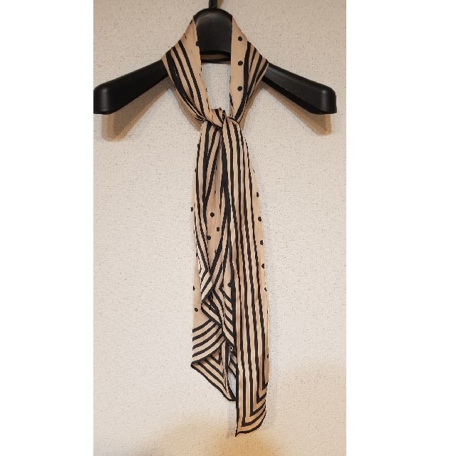 ドット柄スカーフ レディースのファッション小物(バンダナ/スカーフ)の商品写真