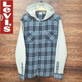 リーバイス(Levi's)のリーバイス パーカー シャツ 長袖 チェック 美品(パーカー)