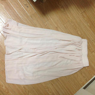 薄ピンクのロングスカート(ロングスカート)