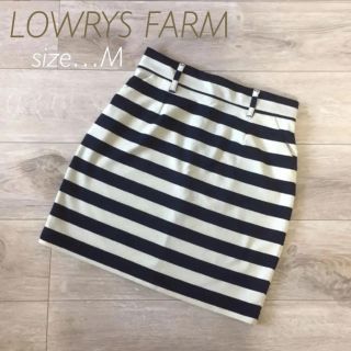 ローリーズファーム(LOWRYS FARM)のローリーズファーム★ボーダー柄タイトスカート M(ミニスカート)