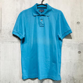 ユニクロ(UNIQLO)のUNIQLO ユニクロ ポロシャツ メンズ ターコイズ ブルー 水色(ポロシャツ)
