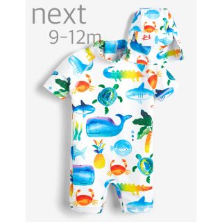 ネクスト(NEXT)の*next* 9-12m  水着&帽子セット スイムスーツ サンハットセット(水着)