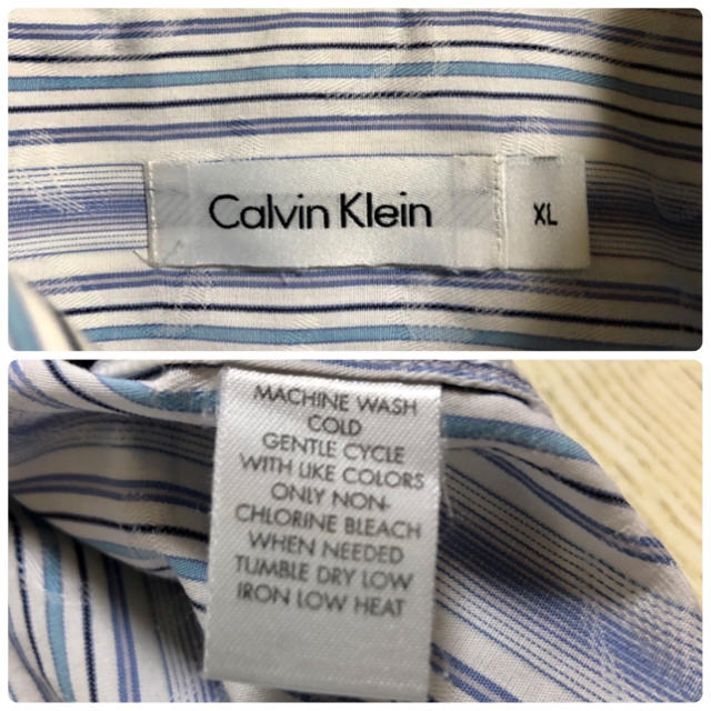 Calvin Klein(カルバンクライン)のCalvin Klein カルバンクライン 半袖 ストライプ ペイズリー XL メンズのトップス(シャツ)の商品写真