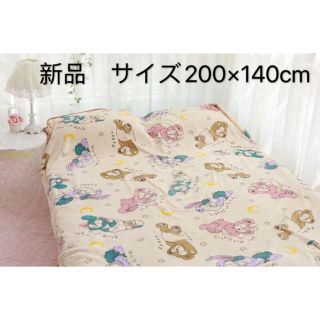 ◆新品◆おやすみ　寝顔　ダッフィー&フレンズ　毛布　ブランケット(毛布)