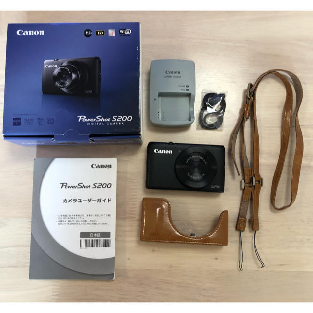 Canon(キヤノン)の値下げ‼️Canon PowerShot S POWERSHOT S200 BK スマホ/家電/カメラのカメラ(コンパクトデジタルカメラ)の商品写真