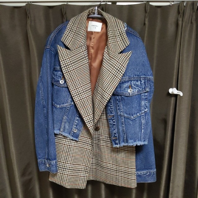 Ameri VINTAGE(アメリヴィンテージ)の最終値下げアメリヴィンテージ　VEST LAYERED DENIM JACKET レディースのジャケット/アウター(Gジャン/デニムジャケット)の商品写真