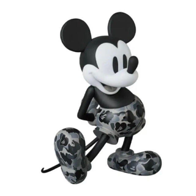 A BATHING APE(アベイシングエイプ)のVCD BAPE(R) MICKEY MOUSE MONOTONE Ver. エンタメ/ホビーのおもちゃ/ぬいぐるみ(キャラクターグッズ)の商品写真