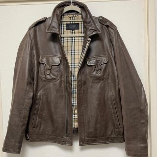 バーバリーブラックレーベル(BURBERRY BLACK LABEL)のBurberry レザージャケット(レザージャケット)