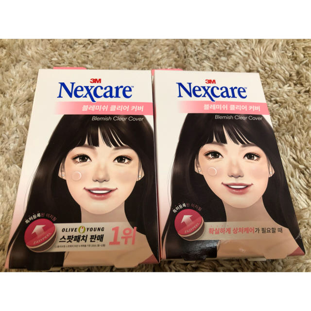 Nexcare ニキビパッチ 78パッチ(30+48)2袋(ピンク) コスメ/美容のスキンケア/基礎化粧品(パック/フェイスマスク)の商品写真