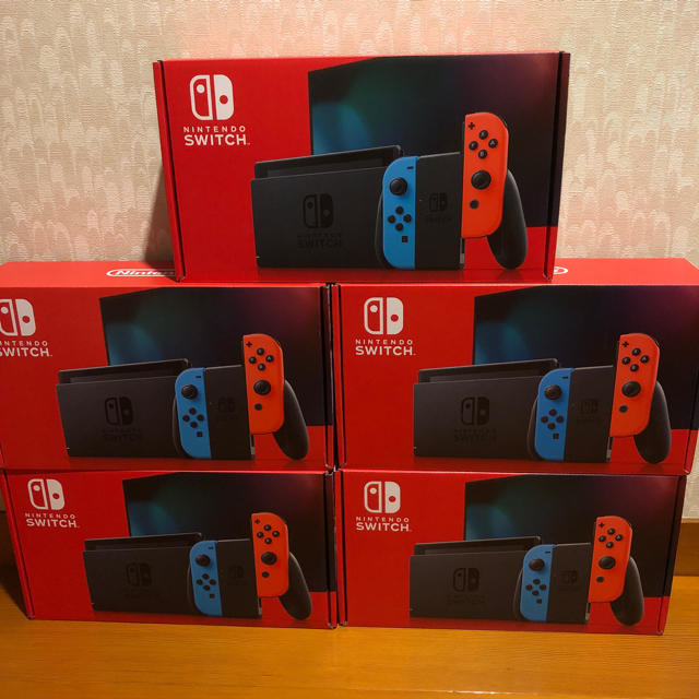 【新品未使用】任天堂スイッチ ネオンカラー 5台セット