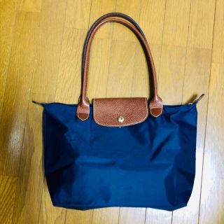 ロンシャン(LONGCHAMP)のロンシャン　トートバッグ　ネイビー(トートバッグ)